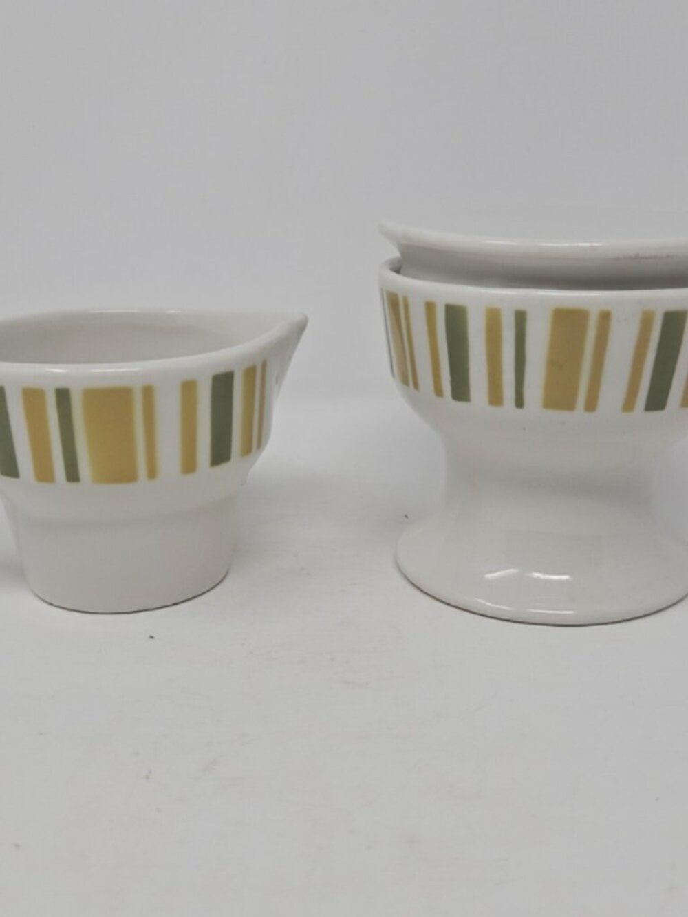 Vintage MCM Jackson China Paul McCobb Ironstone Sugar Creamer Contempri Proto